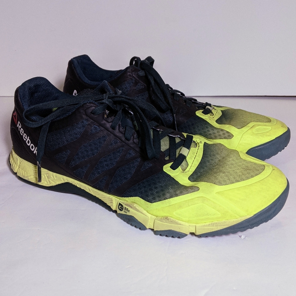 Reebok CrossFit Speed TR Running Sneakers Lemon Zest Forest Gray Black